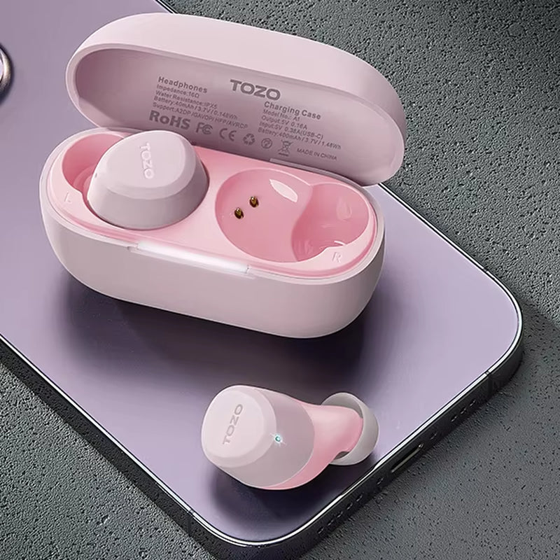 New Bluetooth Earbuds Wireless TWS Earphones In-Ear Earbuds Headset Stereo Sound with Mic Support APP for Android Ios