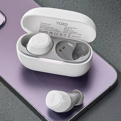 New Bluetooth Earbuds Wireless TWS Earphones In-Ear Earbuds Headset Stereo Sound with Mic Support APP for Android Ios