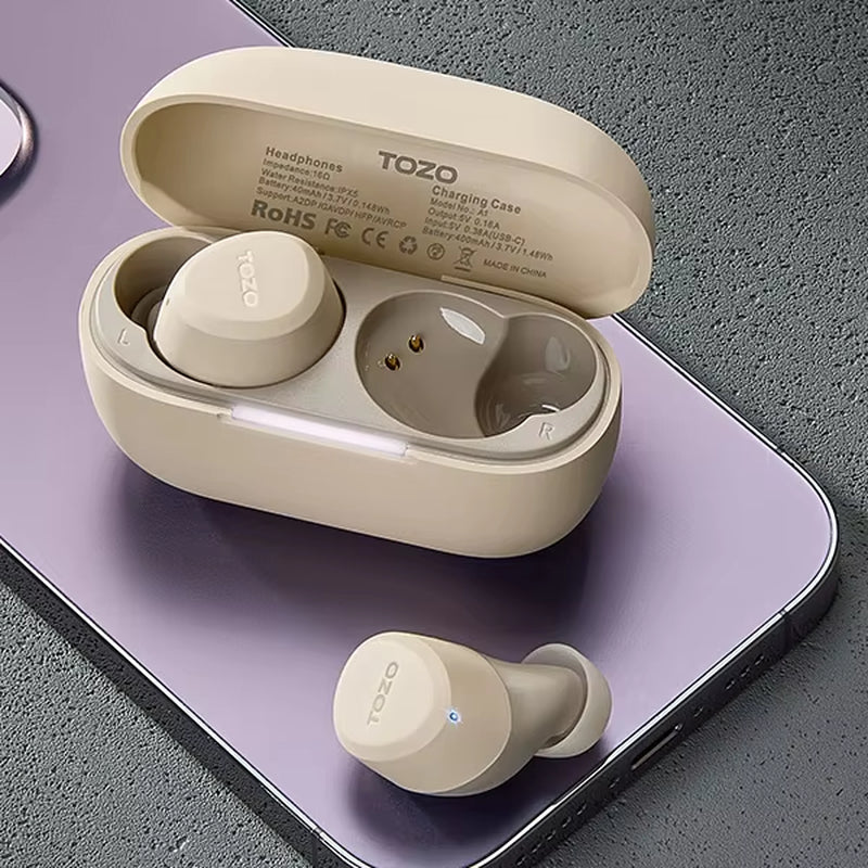 New Bluetooth Earbuds Wireless TWS Earphones In-Ear Earbuds Headset Stereo Sound with Mic Support APP for Android Ios